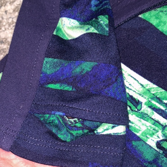 Athleta Dark Blue & Green Mesh Full Tilt Zip up Jacket Small - Picture 6 of 10